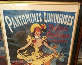 Pantomimes Lumineuses framed poster