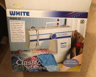 White sewing machine Model 212