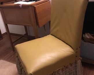 Comfortable chair in sewing room