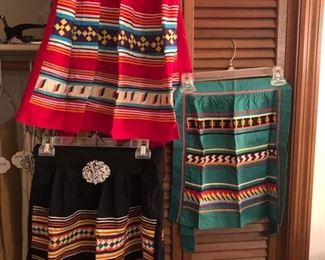 Aprons constructed by Seminole Indians