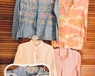Vintage blouses and clothing