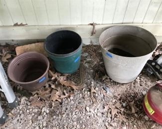 Gardening pots of all kinds.