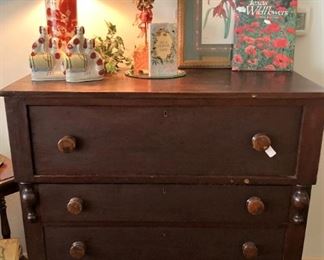 Four-drawer  antique chest