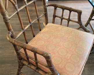 Host chair to the McGuire vintage rattan set