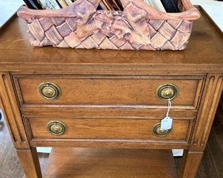 Two drawer side table