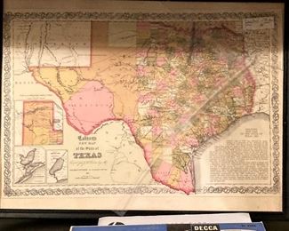Vintage Texas map