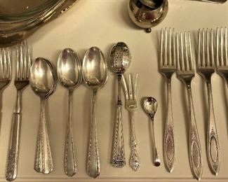 Miscellaneous forks and spoons