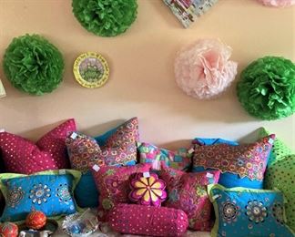 Fun and fancy decorative pillows