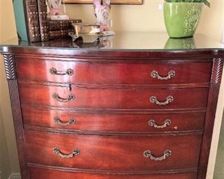 Coordinating six-drawer chest