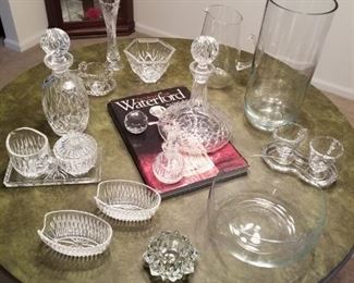 Waterford and other crystal