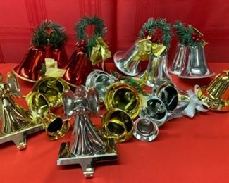 CLEARANCE  !  $3.00 NOW, WAS $12.00.......Bells and Angel Stocking Holders(J406)