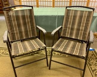 CLEARANCE  !  $4.00 NOW, WAS $14.00.......pair folding chairs (J440)