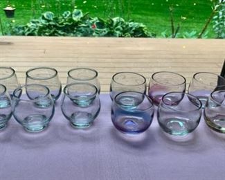 CLEARANCE  !  $3.00 NOW, WAS $12.00.........2 sets of 6 small tumblers (J549)