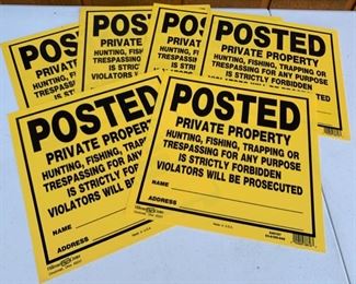 CLEARANCE  !  $3.00 NOW, WAS $10.00.......Private Property Signs (J038)