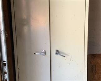 REDUCED!  $18.75 NOW, WAS $25.00......Metal Cabinet 6' tall (J050)