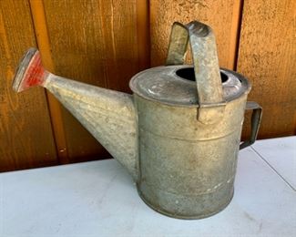 $25.00 Vintage Watering Can Red Spout (J097)