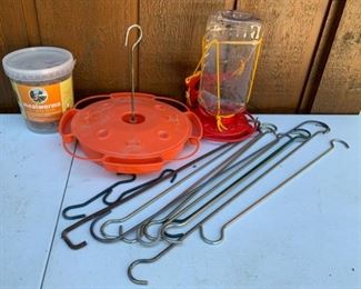 CLEARANCE  !  $3.00 NOW, WAS $10.00........Bird Feeders and Hooks (J111)