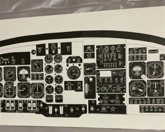 CLEARANCE  !  $5.00 NOW, WAS $20.00 Airplane Dashboard Poster (J119)
