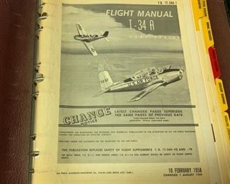 $60.00......1958 Beechcraft T-34a Mentor Flight Handbook Manual(J130)