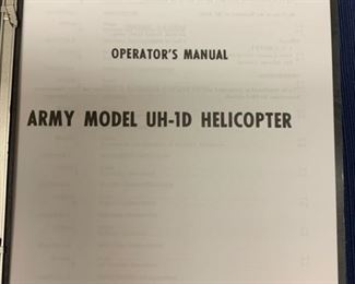 $50.00.......1964 Army Model UH-1D Helicopter Operator's Manual (J147)