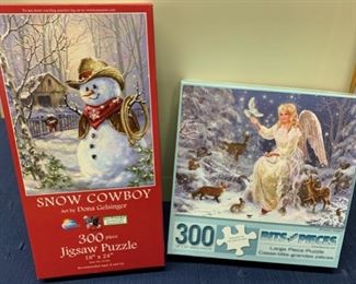 $12.00........Snowman and Angel Puzzles (J164)