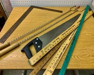 REDUCED!  $9.00 NOW, WAS $12.00 .......Yardsticks, Saw and more (J247)