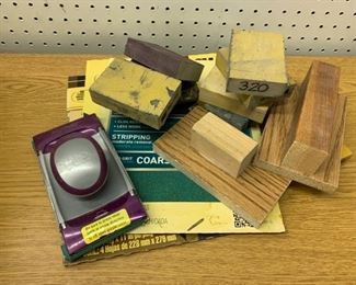 CLEARANCE  !  $3.00 NOW, WAS $12.00.....sandpaper and blocks (J253)