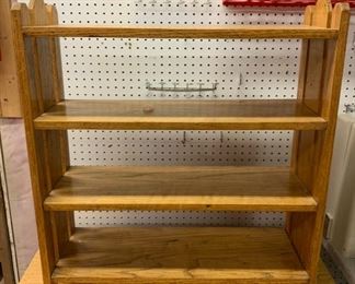 HALF OFF!  $8.00 NOW, WAS $16.00......Small shelf, does have glue on second shelf down 27 1/2" x 10", 30 1/2" tall (J265)