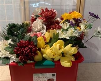 CLEARANCE  !  $3.00 NOW, WAS $10.00.......tub of flowers(J342)