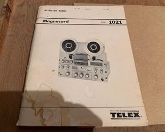 Telex Magnecord Reel to Reel Model 1021 (J315)