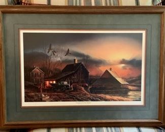 REDUCED!  $33.75 NOW, WAS $45.00............"Prepared For The Season"  Terry Redlin 26" x 19" (J611)