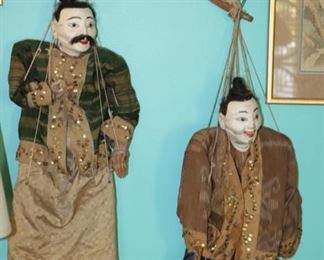 Burmese Puppets, purchased in Burma during Civil War, before Burma became Miramar