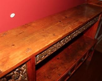 Antique Hand-carved of Rosewood, A Rare Chinese 4 drawer table top shelf display/storage.   