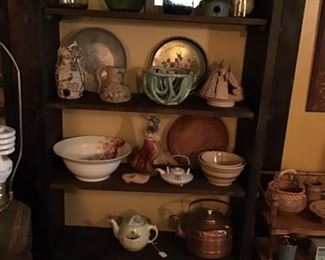 Antique pottery and dishes