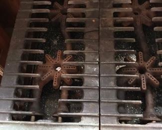 vintage gas stove grates and burners