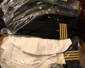 SOME OF THE MERCHANT MARINE UNIFORMS - MEN AND WOMEN'S