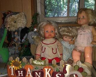 SOME OF THE VINTAGE DOLLS