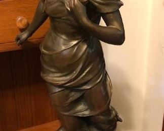 dated 1914 bronze statue - SIGNED E. MADRASSI