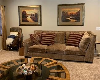 Sectional Sofa, Vintage Round Gordon’s Coffee Table, Entertainment Unit, Rocker/Swivel Recliner, Side Tables and more. 
