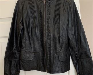 Danier Leather Ruffled Jacket 