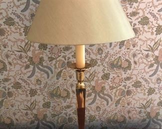 Brass Candlestick Table Lamp
