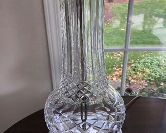Vintage  Waterford Large Crystal Table lamp