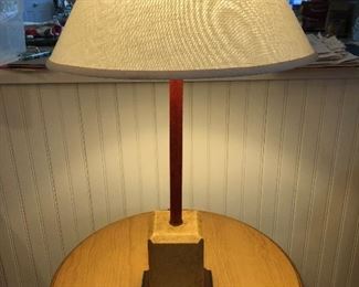 Primitive block base table lamp

