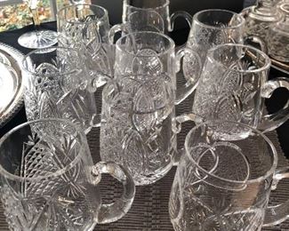 Waterford Crystal tankard Mugs  (total of 9 available)		
		
