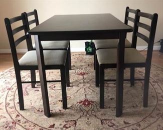 Black Table and Chairs