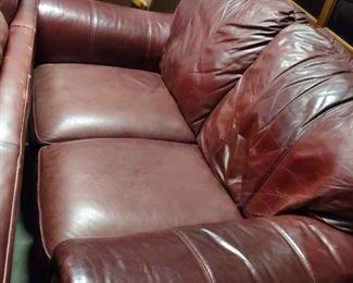Leather loveseat--not torn or scratched--its the camera