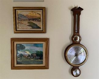 42. (PAINTINGS NOT INCLUDED) Barometer only $45