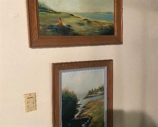 91. Two CORNELI paintings in good condition $150
