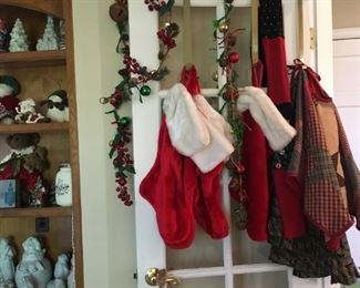 Christmas stockings and tree skirts