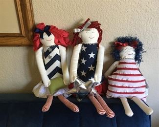"Woof & Poof" darling dolls - very Americana